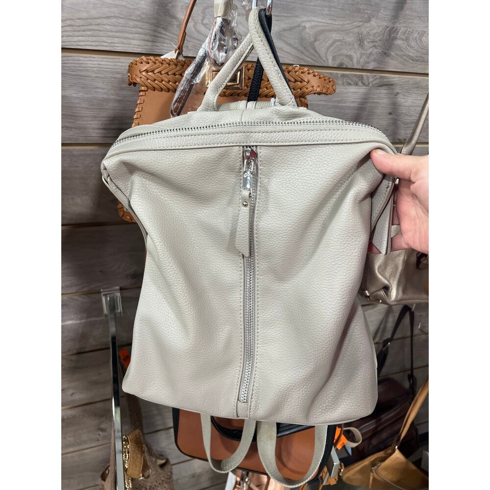Urban Expressions Cream Vegan Leather Backpack Purse Bag Womens - Picture 13 of 13